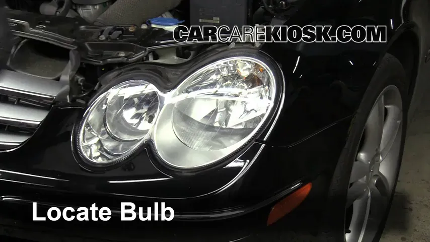 2006 Mercedes-Benz CLK350 3.5L V6 Convertible (2 Door) Lights Highbeam (replace bulb)